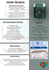 VENTILADOR CON AIRE ACONDICIONADO AROMATIZADOR